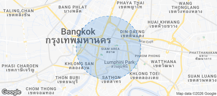 Pathum Wan Airbnb map